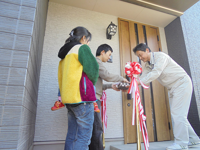 ヤマックス平屋の家上棟式熊本市東区小山U様邸引き渡し式