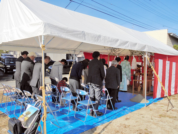ヤマックス平屋の家地鎮祭熊本市東区小山U様邸