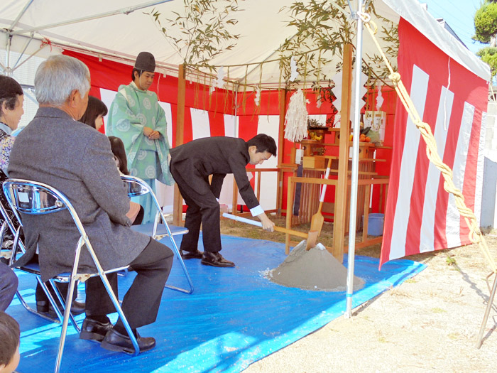 ヤマックス平屋の家地鎮祭熊本市東区小山U様邸