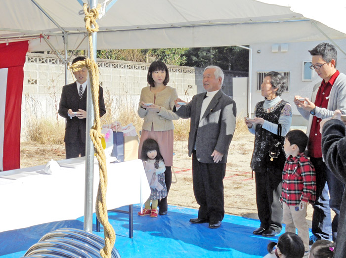 ヤマックス平屋の家地鎮祭熊本市東区小山U様邸