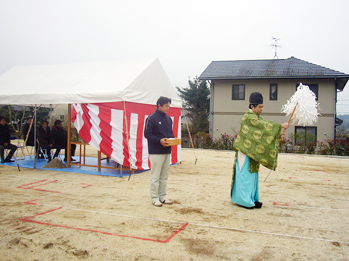 ヤマックスyamax家薪ストーブ平屋益城Y様地鎮祭