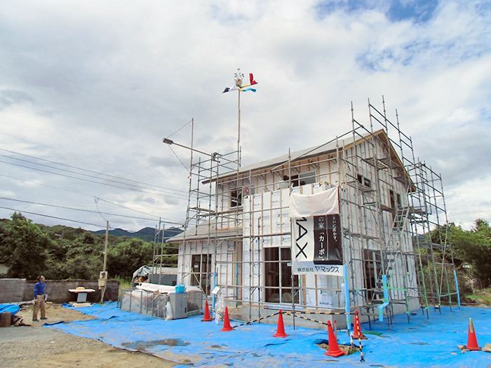 ヤマックスyamax新築熊本炭の家球磨郡山江村K邸上棟式1.jpg