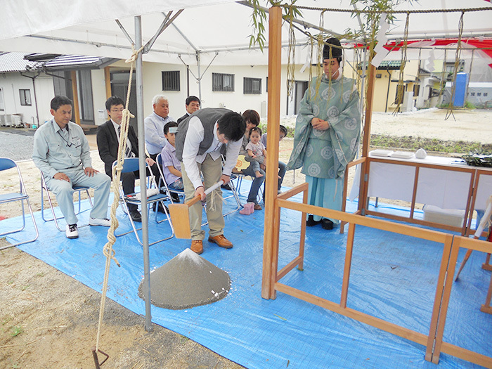 熊本市東区小山U様邸地鎮祭
