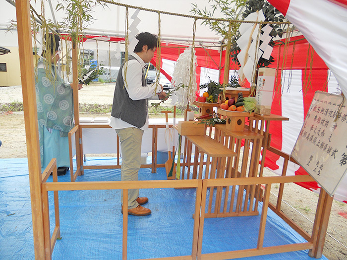 熊本市東区小山U様邸地鎮祭