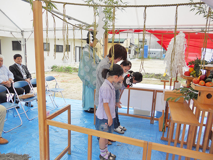 熊本市東区小山U様邸地鎮祭